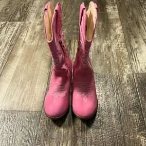 Girl’s Pink Western Boots Size 12